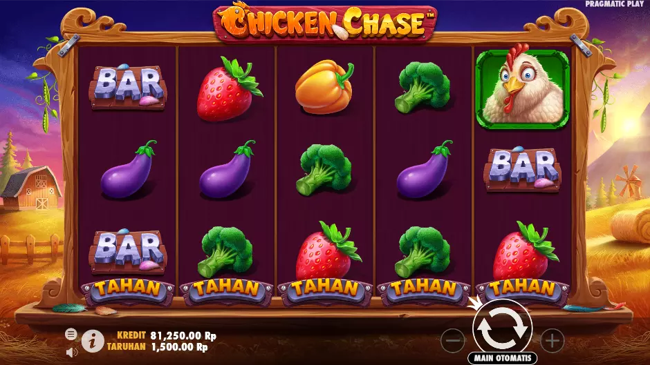 Tahan dan Putar Fitur Chicken Chase