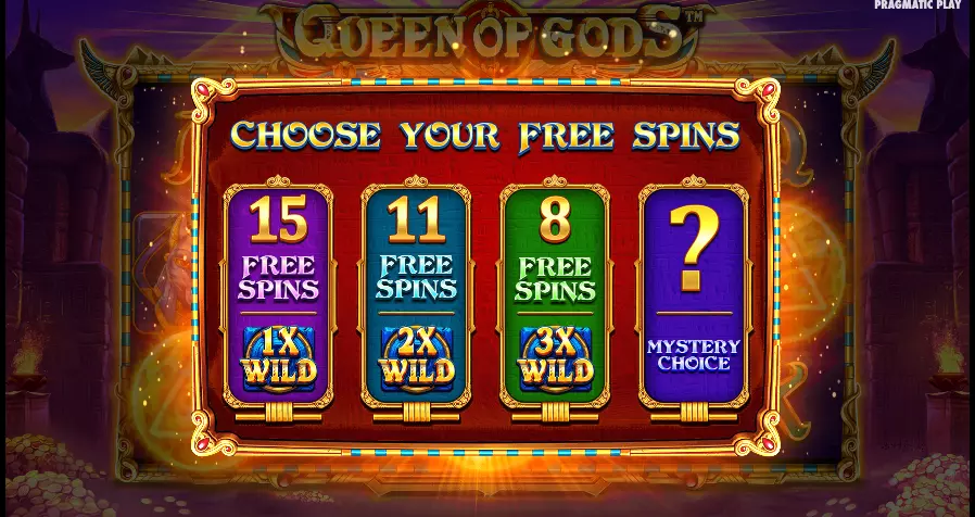 Queen of Gods Freespin