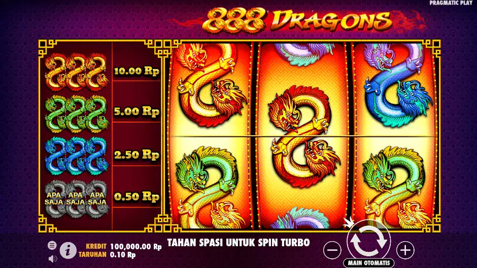 Main Slot 888 Dragons Gratis